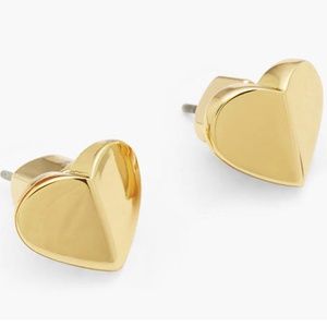 Kate Spade earrings gold logo earrings